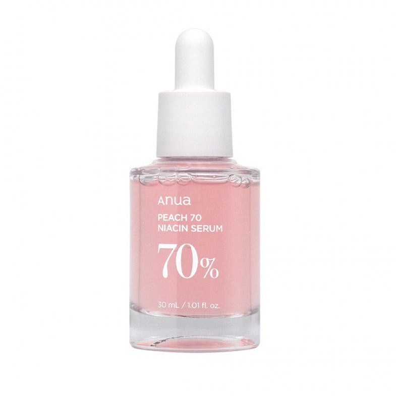 Anua Peach 70% Niacinamide Serum 30ml - Brightening hydrating face serum