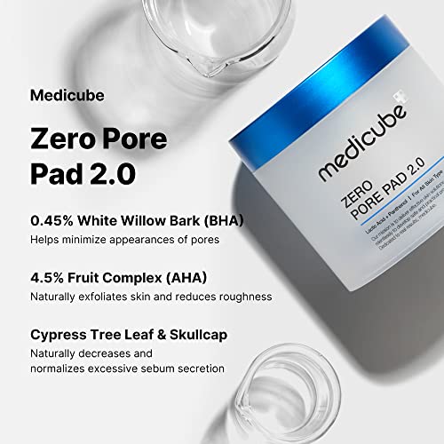 Medicube Zero Pore Pads 2.0 - Dual-Textured Facial Toner Pads