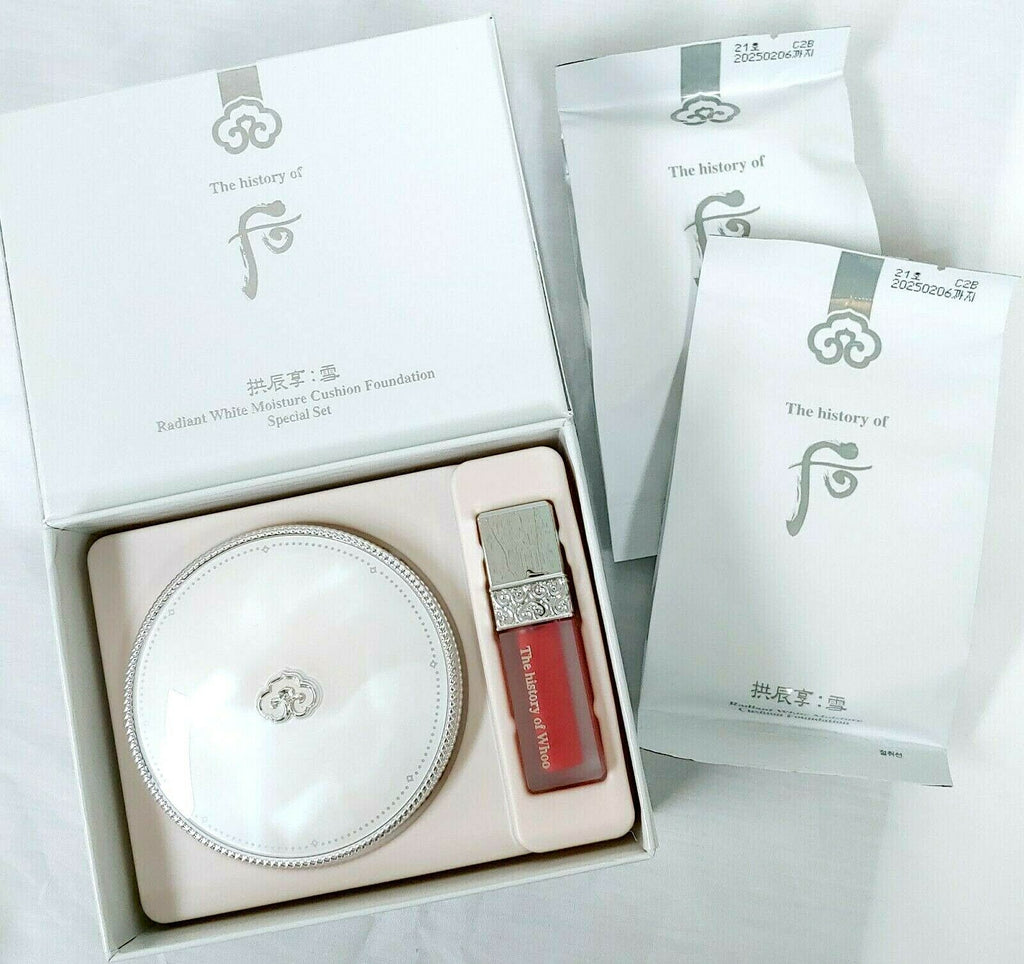 Whoo Gongjingyang: Seol Radiant White Moisture Cushion Foundation Set #21